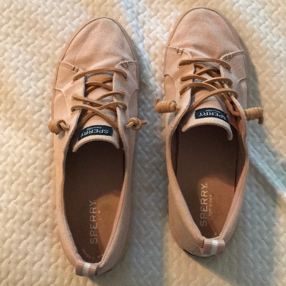 Pink sperry boat shoes EUC
